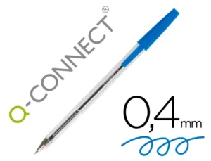 Esferográfica Cristal Q-Connect Ponta Média 1.0 mm com Tampa