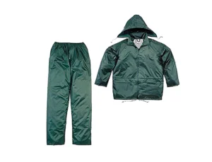 Conjunto de chuva deltaplus 400 poliester/pvc verde