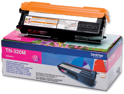 Toner brother tn-320m magenta -1,500pag hl-4140cn hl-4150cdn hl-4570cdw dcp-9055cdn dcp-9270cdw