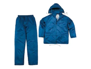 Conjunto de chuva deltaplus 400 poliester/pvc azul marinho