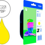 Tinteiro brother lc221y dcp-j562dw / mfc-j480dw / 680dw / 880dw amarelo 260 pag