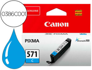Tinteiro canon cli 571 pixma ts5051 / ts6050 / ts8051 / ts9050 / cian 173 paginas