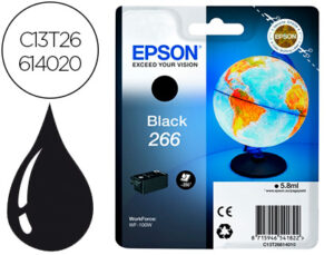 Tinteiro epson 266 wf-100w preto 250 paginas