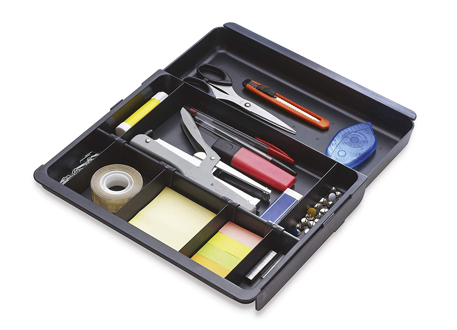 Tabuleiro de secretaria exacompta drawinsert de gavetas cor preta 298x246x36 mm