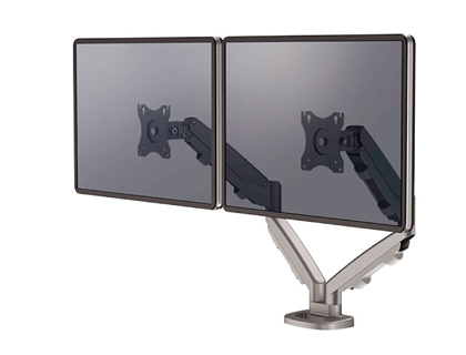 Braço para monitor fellowes serie eppa ajustavel altura 2 visores normativa vesa ate 10 kg prata