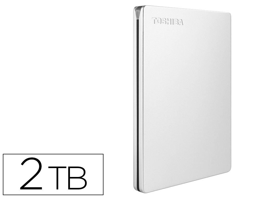 Disco rigido externo toshiba canvio slim hdd 2,50" 5.000 mbit/s usb 3.0 2 tb cor branca