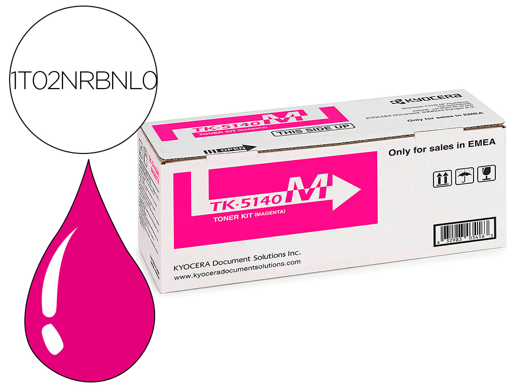 Toner tk5140 kyocera ecosys m6530cdn, m6530cdn/kl3, p6130cdn, p6130cdn/kl3 magenta 5.000 pag