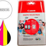 Tinteiro canon photo value pack preto color pg-545xl + cl564xl + 50 folhas pixma mg2450 / 2550