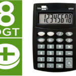 Calculadora Liderpapel de bolso xf01 8 digitos pilhas cor preto 99x64x