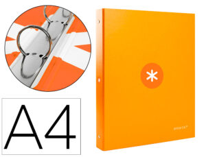 Pasta antartik din a4 forrada 4 aneis 25 mm redondos cor mostarda