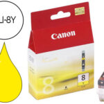 Tinteiro canonj ip3300 4200 5200 5200r 5300 6600d 6700d m p500 530 600 800 810 ix4000 ix5000 pro9000-amarelo cli-8