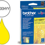 Tinteiro brother lc-1100hyy amarelo alta capacidade