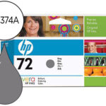 Tinteiro hp 72 cinza foto designjet t610/1100 130ml