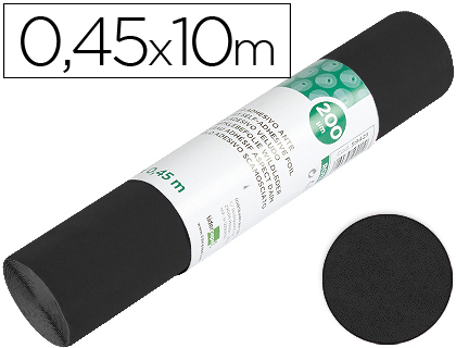 Rolo adesivo liderpapel veludo preto rolo de 0,45 x 10 mt