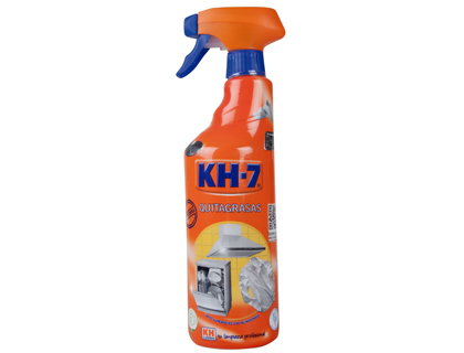 Desengordurante kh-7 com pistola pulverizadora apto para superficies de uso alimentar garrafa de 750 ml