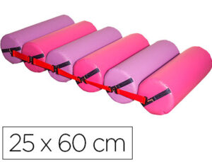 Rolos deslizantes sumo didactic 6 cilindros fucsia / lilas 25 cm de diametro x 60 cm altura
