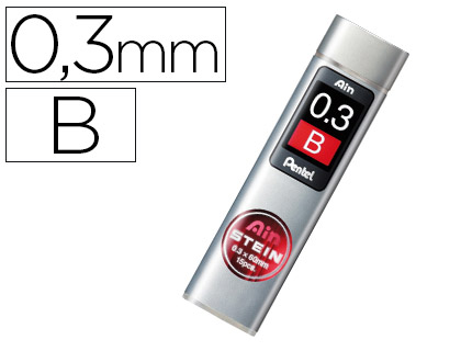 Minas pentel ain stein 0.3 b estojo com 15 minas