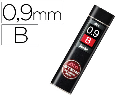 Minas pentel ain stein 0.9 b estojo com 36 minas