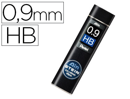 Minas pentel ain stein 0.9 hb estojo com 36 minas