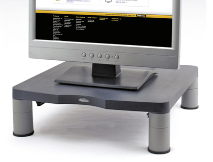 Suporte fellowes para monitor tft standard ajustavel em altura 50/100x340x340 mm cor grafite