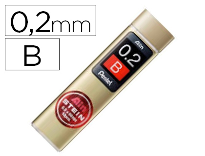 Minas pentel ain stein 0.2 b estojo com 10 minas