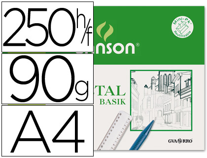 Papel vegetal 90 din a4 em folha 90-95 gr