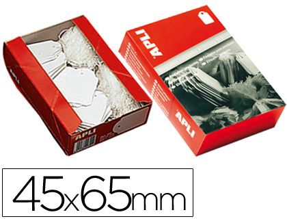Etiqueta rectangular para pendurar 45x65 mm 400 unidades