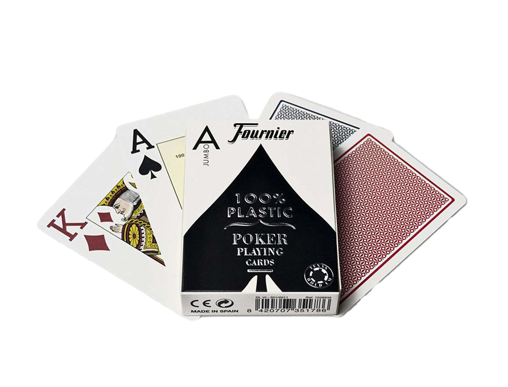 BARALHO FOURNIER POKER INGLES Nº 2800 PLASTICO INDICE GIGANTE