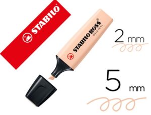 MARCADOR FLUORESCENTE STABILO BOSS PASTEL 70 NATURE COLORS BEGE