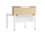 Apoio de secretaria rocada valido para mesas work metal executive 120x30x40 cm acabamento aa01 faia/faia