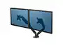 Suporte para monitor plano duplo fellowes platinum series dual arm normativa vesa para modelos ate 9 kg