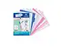 Separadores de plastico oxford polipropileno 500 mc cores pastel conjunto de 5 separadores