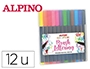 Marcador alpino ponta de pincel lettering estojo de 12 unidades cores sortidas