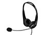 Auricular q-connect biaural d iadema usb com microfone e controlo de volume conexao usb cor preto