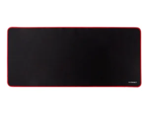 Tapete para rato q-connect xxl preto com borda vermelha 900x400 mm