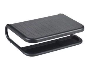Suporte q-connect para portatil e monitor de pc com bandeja organizadora cor preto