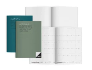 Agenda escolar g mes a la vista calendario de planificacion 18,5 x 28,5 cm en catalan