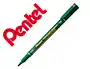 Marcador pentel para acetato retroprojecao permanente nm470 ponta grossa de 2,4 mm cor verde