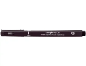 Marcador uni pin calibrado pin005-200(s) preto