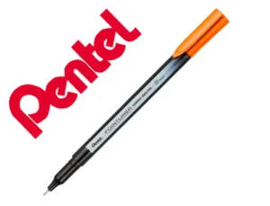 Marcador pentel de fibra pointliner laranja 0,4 mm