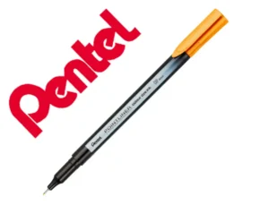 Marcador pentel de fibra pointliner laranja sunset 0,4 mm