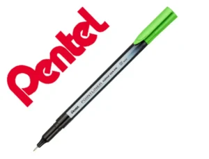 Marcador pentel de fibra pointliner verde garrafa 0,4 mm