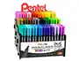Marcador pentel de fibra pointliner 0,4 mm expositor com 288 unidades