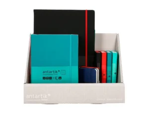 Caderno com elastico antartik notes capa dura expositor de 15 unidades sortidas