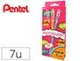 Roller gel pentel k110 mattehop conjunto de 7 cores sweet