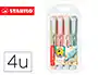 Marcador stabilo fluorescente swing cool nature colors estojo de 4 unidades cores sortidas