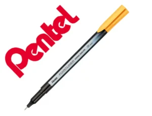 Marcador pentel de fibra pointliner amarelo ocre 0,4 mm