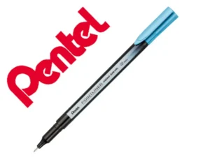 Marcador pentel de fibra pointliner azul mar 0,4 mm