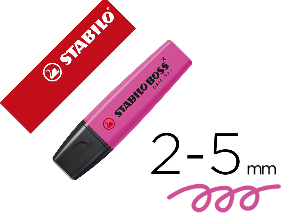 Marcador fluorescente stabilo boss 70 magenta