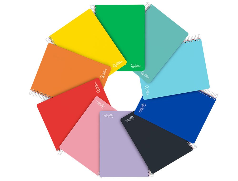 Caderno espiral Liderpapel Witty Micro A4 capa dura — 120 folhas 90 g/m² pautado, 4 furos, cores sortidas - Image 2